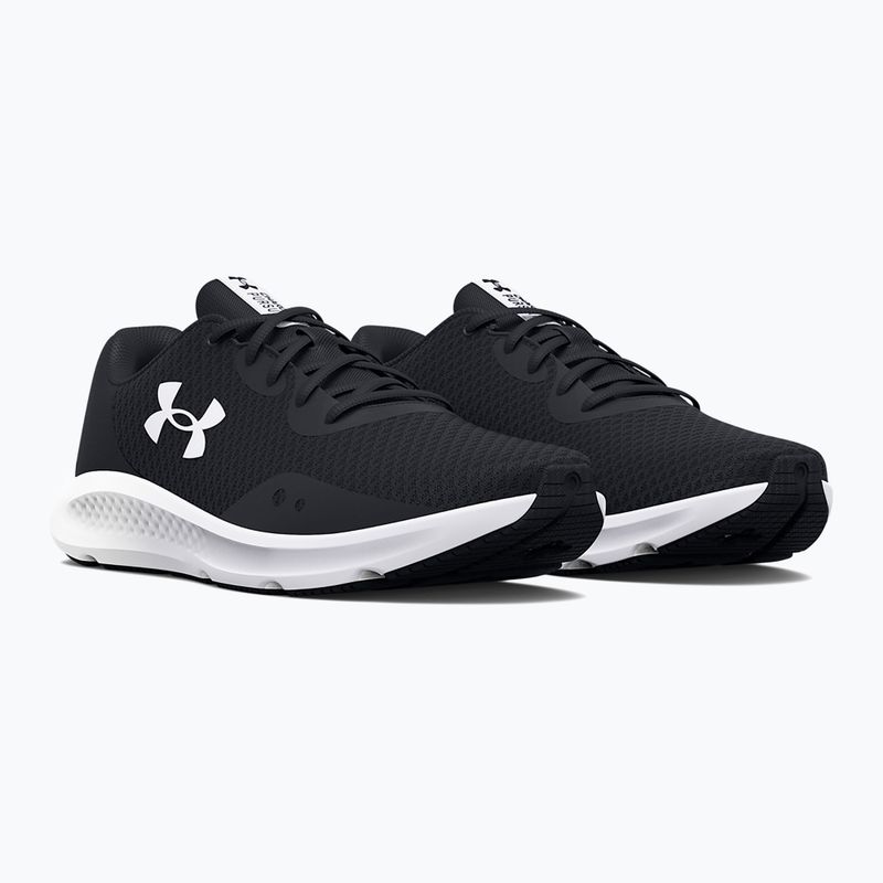 Кросівки для бігу жіночі Under Armour Charged Pursuit 3 black/black/white 10