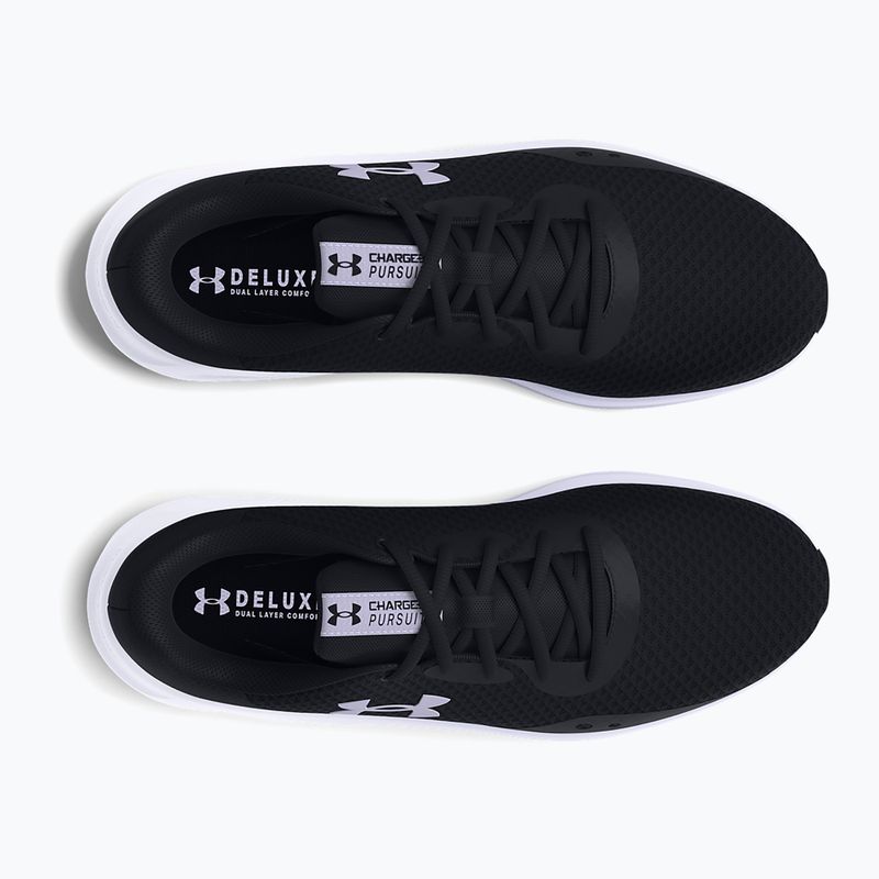 Кросівки для бігу жіночі Under Armour Charged Pursuit 3 black/black/white 11
