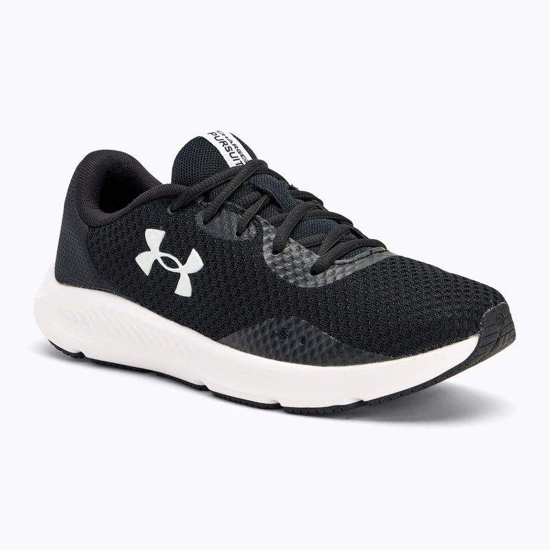 Кросівки для бігу жіночі Under Armour Charged Pursuit 3 black/black/white