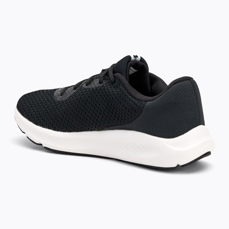 Кросівки для бігу жіночі Under Armour Charged Pursuit 3 black/black/white 3