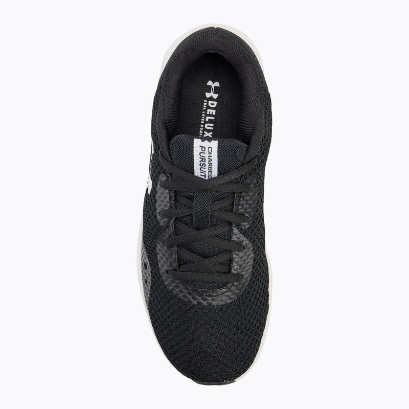 Кросівки для бігу жіночі Under Armour Charged Pursuit 3 black/black/white 5