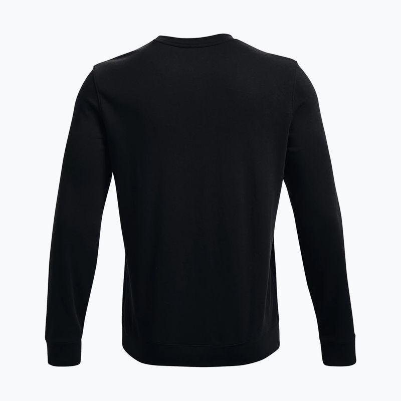 Кофта тренувальна чоловіча Under Armour Rival Terry LC Crew чорна 1370404 2