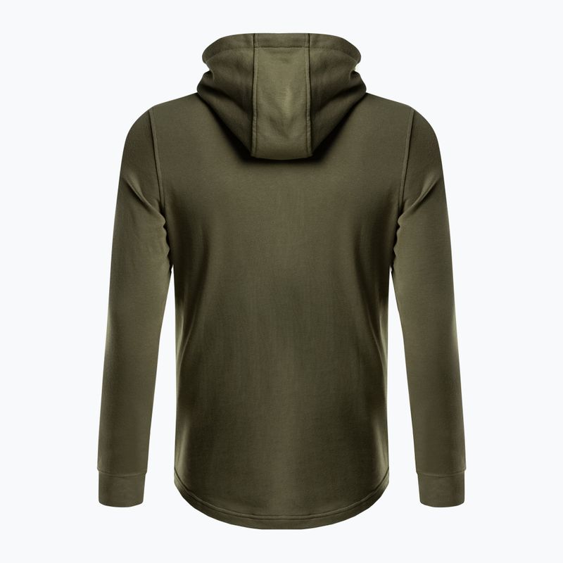 Кофта з капюшоном чоловіча Under Armour Rival Terry Logo зелена 1370390 2