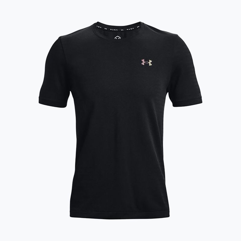 Футболка тренувальна чоловіча Under Armour UA Rush Seamless Geosport SS чорна 1370441
