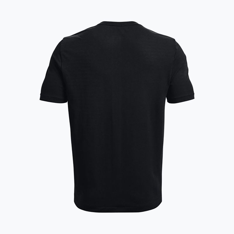 Футболка тренувальна чоловіча Under Armour UA Rush Seamless Geosport SS чорна 1370441 2