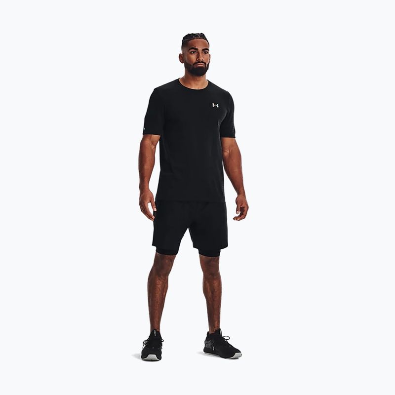 Футболка тренувальна чоловіча Under Armour UA Rush Seamless Geosport SS чорна 1370441 5