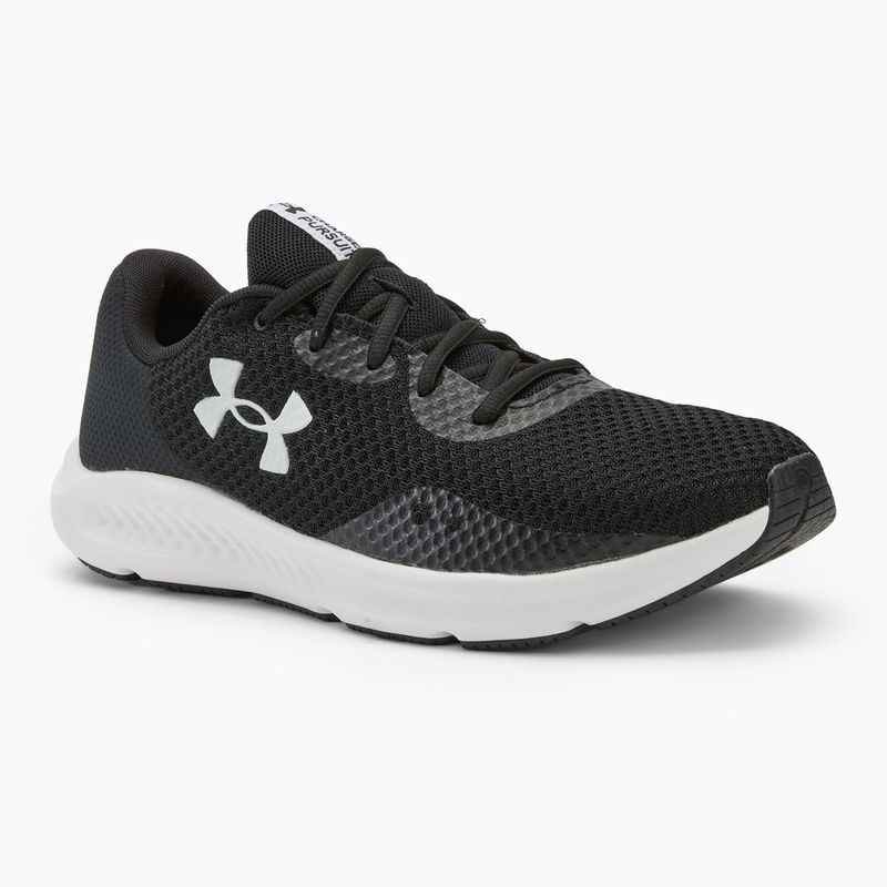 Кросівки для бігу чоловічі Under Armour Charged Pursuit 3 black/black/white