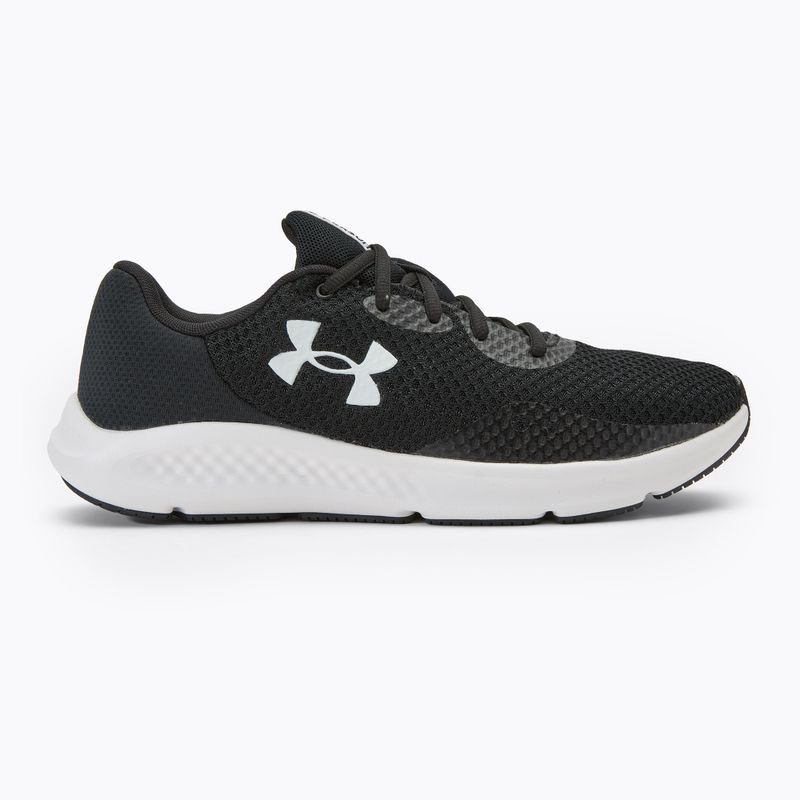 Кросівки для бігу чоловічі Under Armour Charged Pursuit 3 black/black/white 2