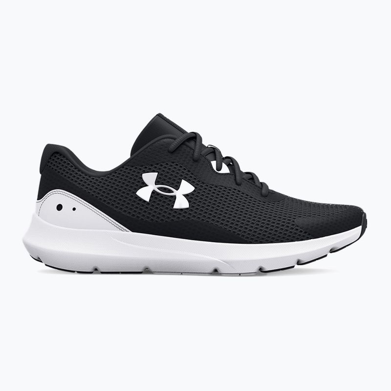 Кросівки для бігу чоловічі Under Armour Surge 3 чорно-білі 3024883 10