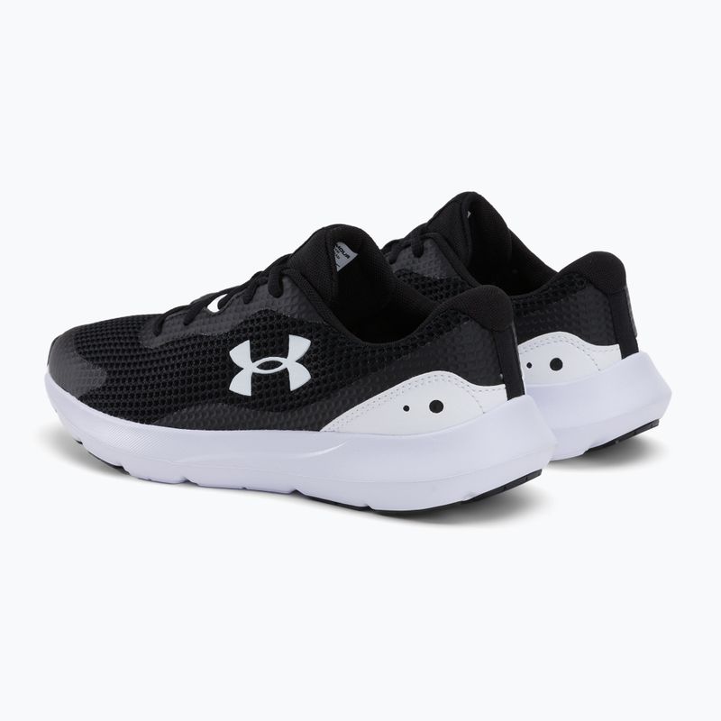 Кросівки для бігу чоловічі Under Armour Surge 3 чорно-білі 3024883 3
