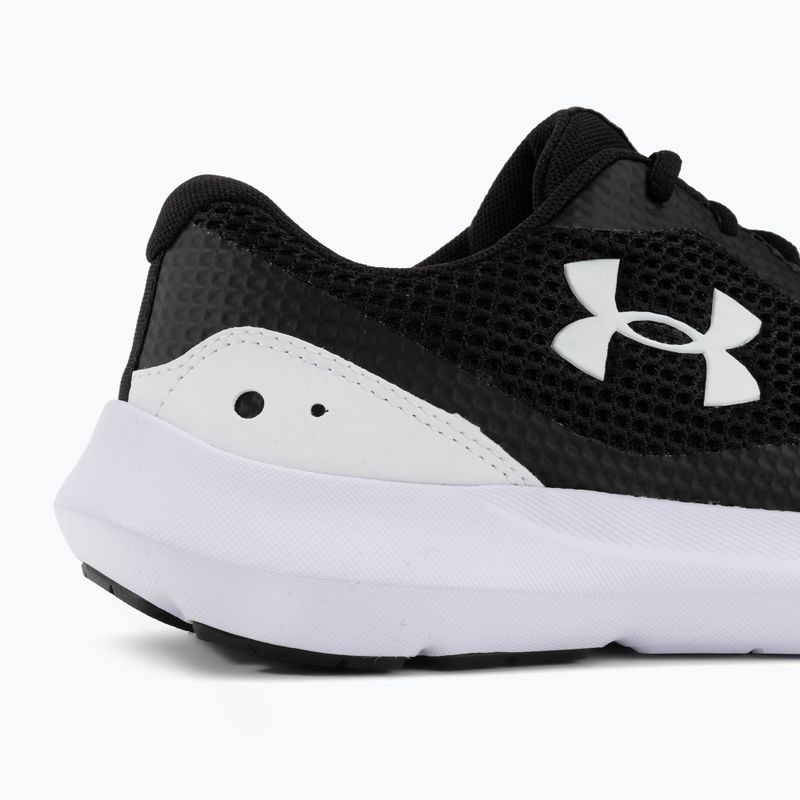 Кросівки для бігу чоловічі Under Armour Surge 3 чорно-білі 3024883 8