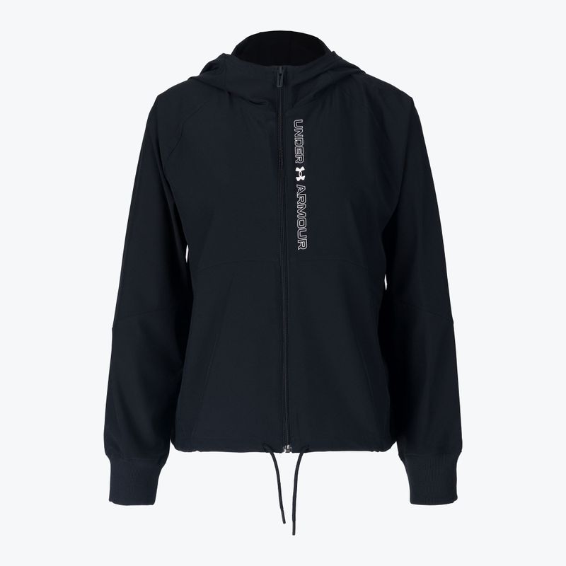 Куртка з капюшоном жіноча Under Armour Woven чорно-біла 1369889