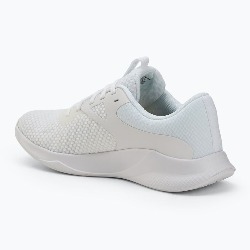 Кросівки для тренувань жіночі Under Armour W Charged Aurora 2 white/white/metallic warm silver 3
