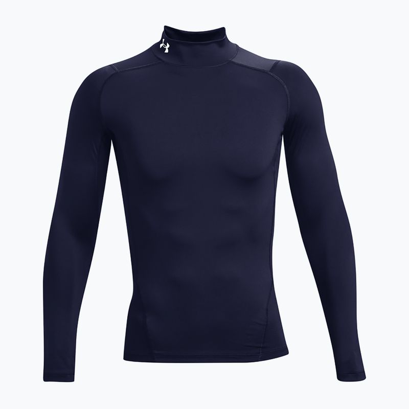 Лонгслів для тренувань чоловічий Under Armour Heat Gear Armour Comp Mock midnight navy/white 5