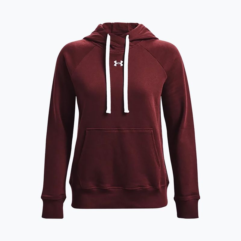 Кофта з капюшоном жіноча Under Armour Rival Fleece Hb Hoodie бордова 1356317 5