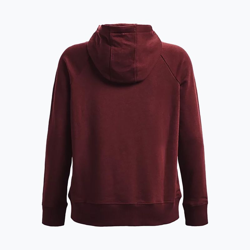 Кофта з капюшоном жіноча Under Armour Rival Fleece Hb Hoodie бордова 1356317 6