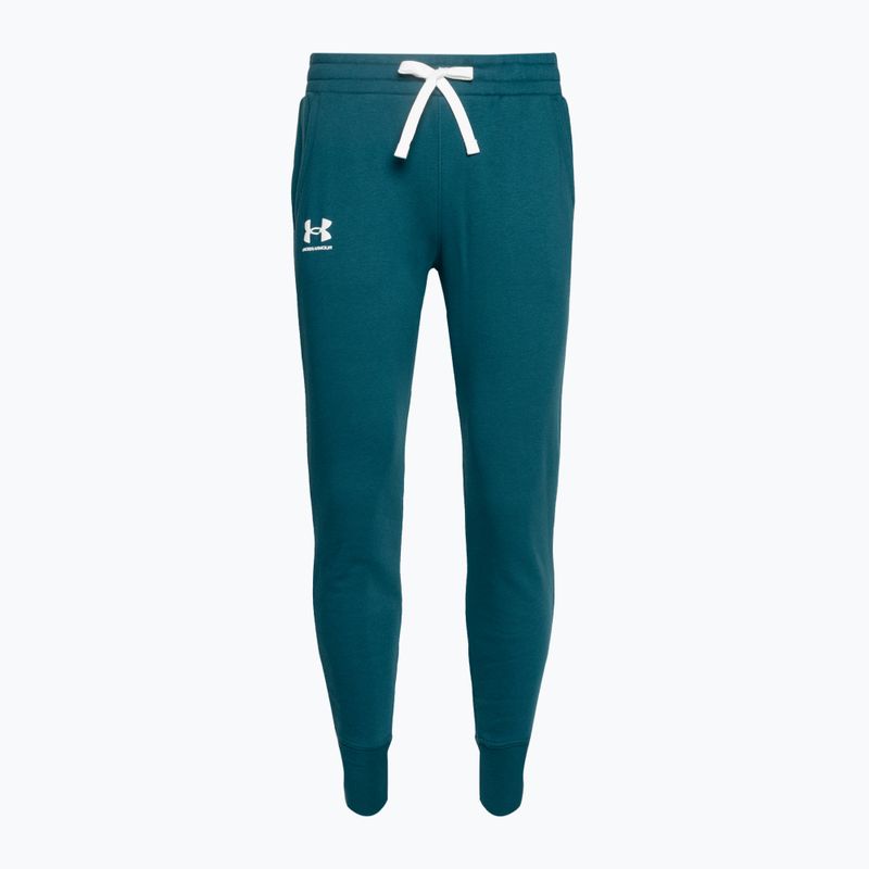 Шорти тренувальні жіночі Under Armour Rival Fleece Joggers tourmaline teal/white 3