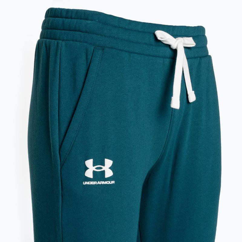 Шорти тренувальні жіночі Under Armour Rival Fleece Joggers tourmaline teal/white 5