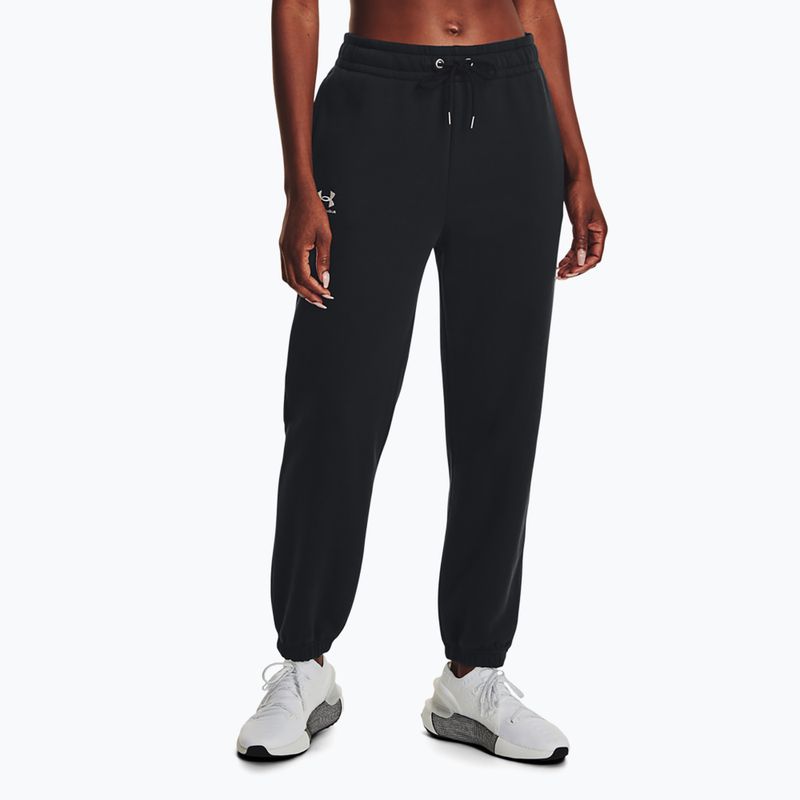 Штани для тренувань жіночі Under Armour Essential Fleece Joggers black/white