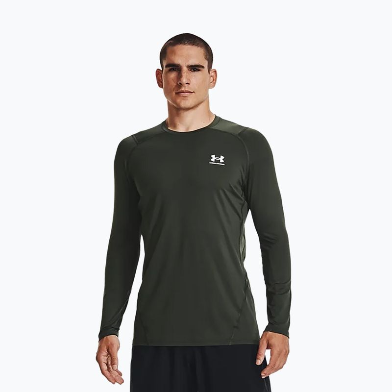 Футболка тренувальна чоловіча Under Armour HeatGear Armour Fitted зелена 1361506 3