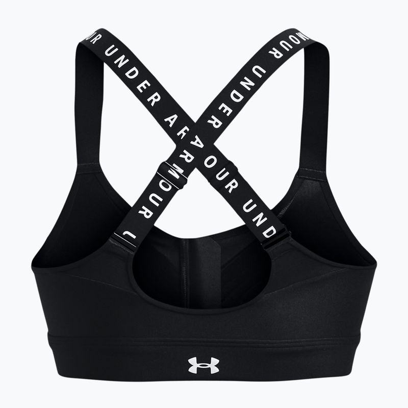 Бюстгальтер спортивний Under Armour Infinity High Bra Zip чорний 1373860 2