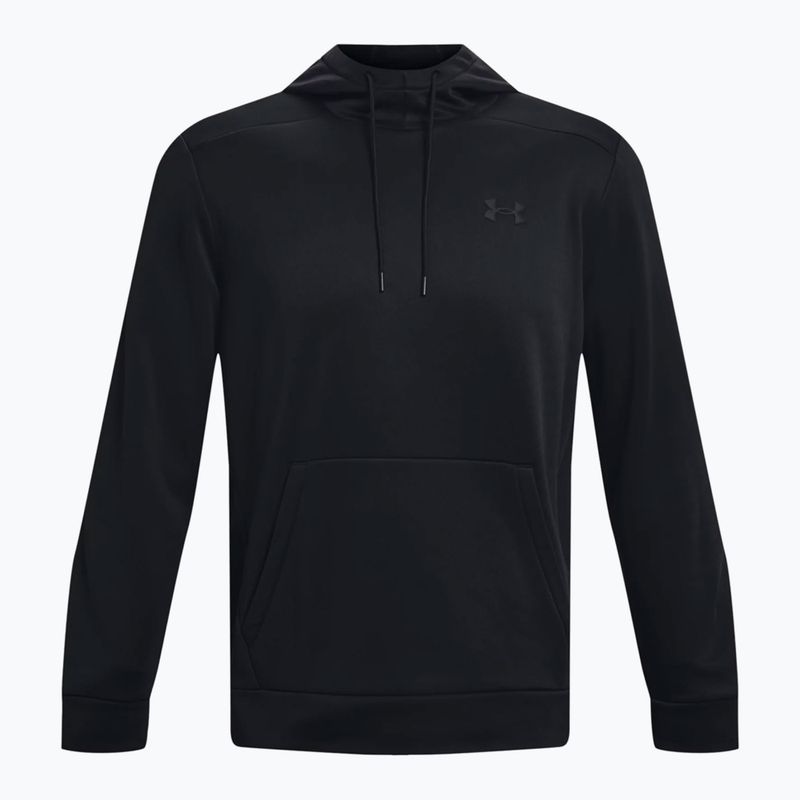 Кофта тренувальна чоловіча Under Armour Armour Fleece Hoodie чорна 1373353-001 5