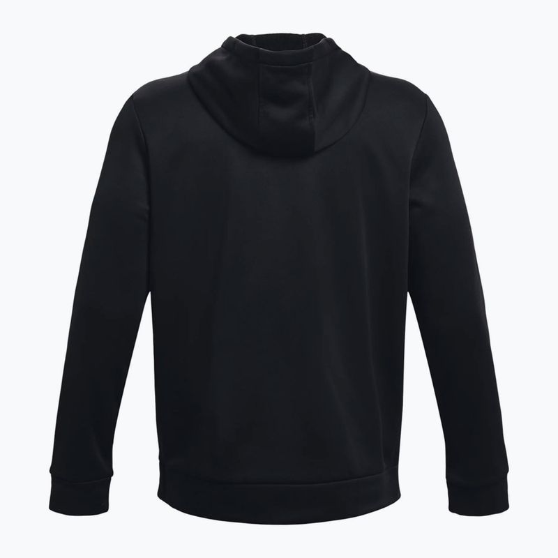 Кофта тренувальна чоловіча Under Armour Armour Fleece Hoodie чорна 1373353-001 6