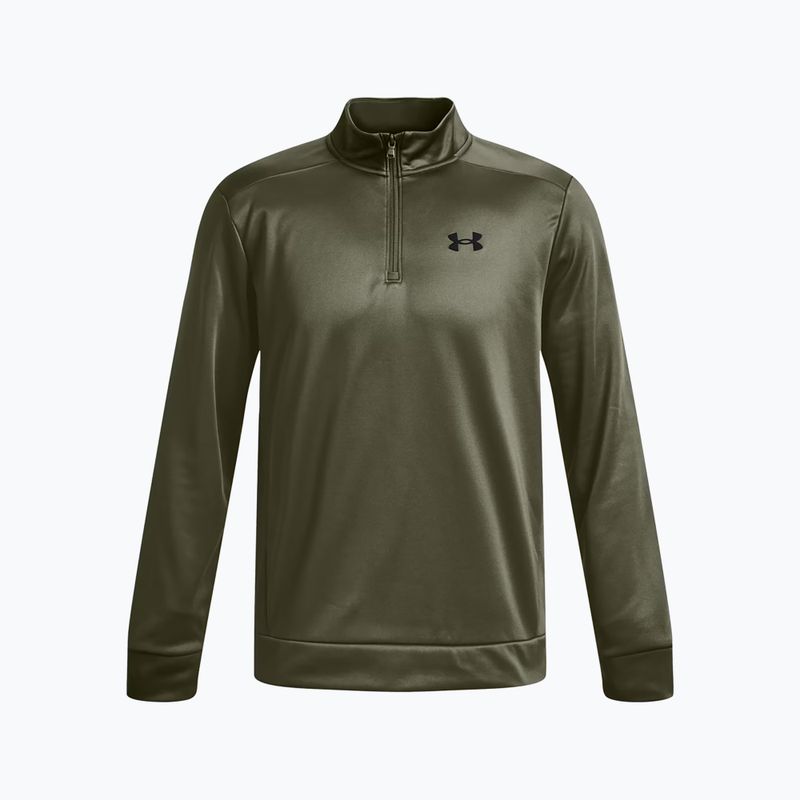 Кофта тренувальна чоловіча Under Armour Armour Fleece 1/4 Zip зелена 1373358 2