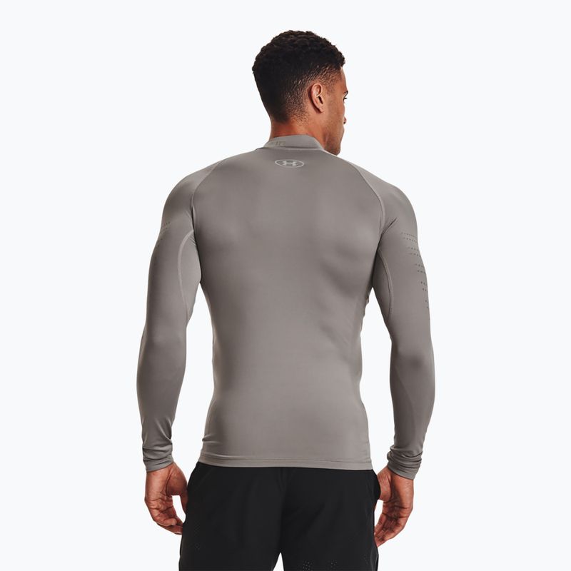 Футболка лонгслів чоловіча Under Armour Ua Cg Armour Novelty Mock сіра 1373828-294 3