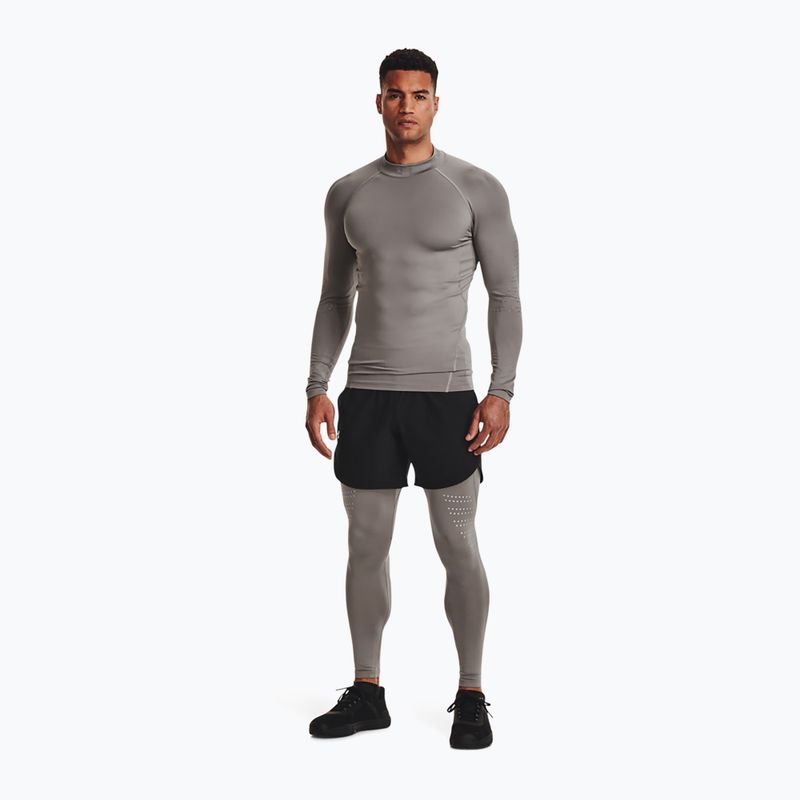 Футболка лонгслів чоловіча Under Armour Ua Cg Armour Novelty Mock сіра 1373828-294 2