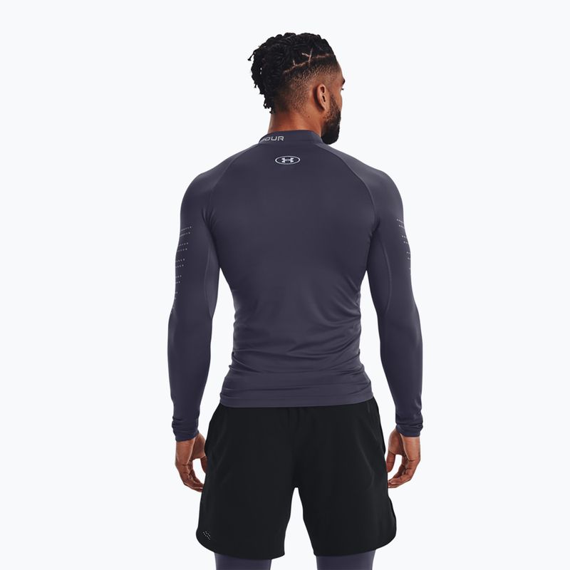 Футболка лонгслів чоловіча Under Armour Ua Cg Armour Novelty Mock сіра 1373828-558 2