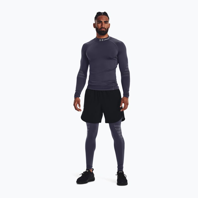 Футболка лонгслів чоловіча Under Armour Ua Cg Armour Novelty Mock сіра 1373828-558 3