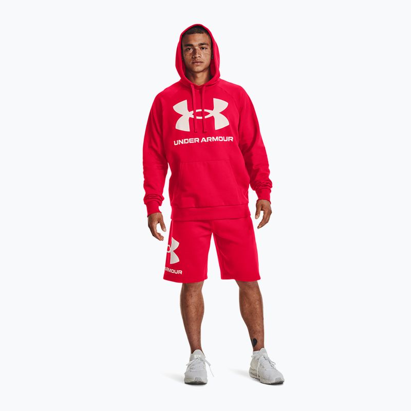 Кофта з капюшоном чоловіча Under Armour Rival Fleece Big Logo Hd червона 1357093 2