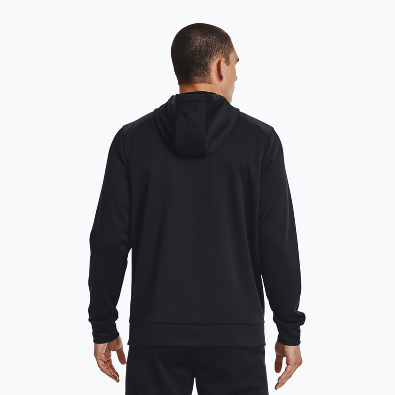 Кофта чоловіча Under Armour Fleece FZ Hoodie black/black 3