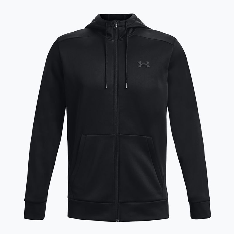 Кофта чоловіча Under Armour Fleece FZ Hoodie black/black 5