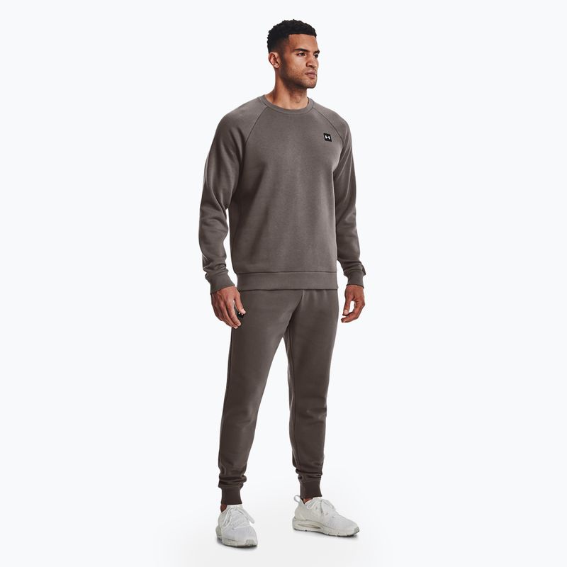 Кофта чоловіча Under Armour Rival Fleece Crew brown 2