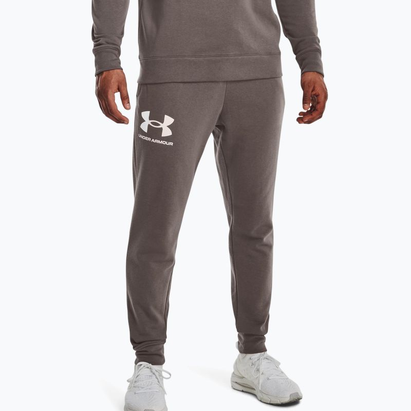 Спортивні штани чоловічі Under Armour Ua Rival Terry Jogger 176 сірі 1361642-176 3