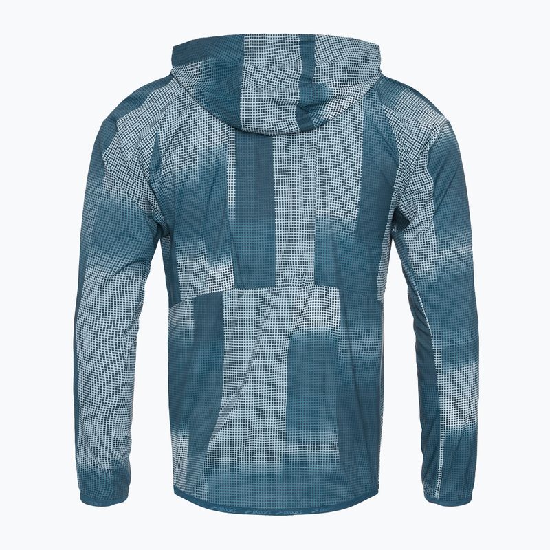 Куртка для бігу чоловіча Brooks Canopy indigo rush/altitude print 2