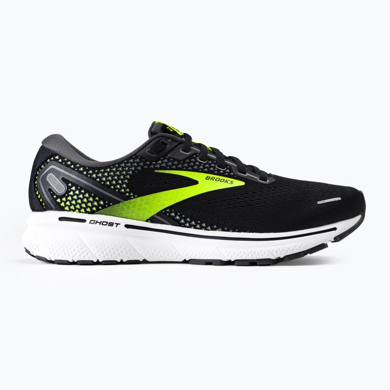 Кросівки для бігу чоловічі Brooks Ghost 14 black/pearl/nightlife 2