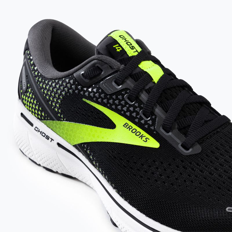 Кросівки для бігу чоловічі Brooks Ghost 14 black/pearl/nightlife 8