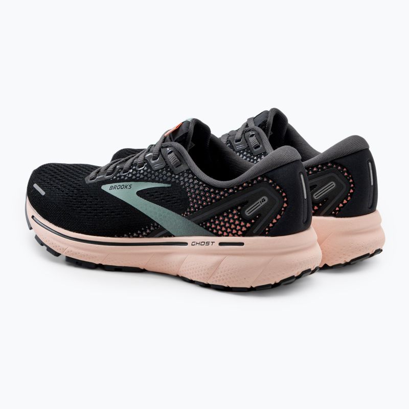 Кросівки для бігу жіночі Brooks Ghost 14 black/pearl/peach 3