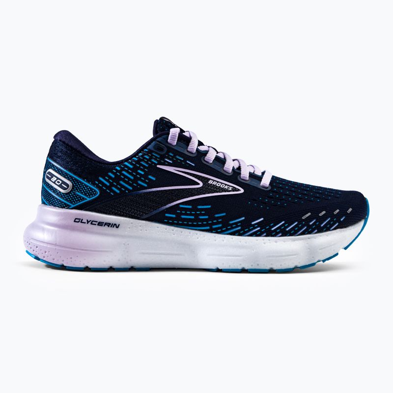 Кросівки для бігу жіночі Brooks Glycerin 20 Slim Fit peacoat/ocean/pastel lilac 2