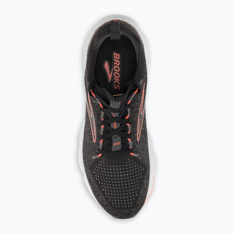 Кросівки для бігу чоловічі Brooks Glycerin StealthFit 20 black/blackened pearl/fiery red 6