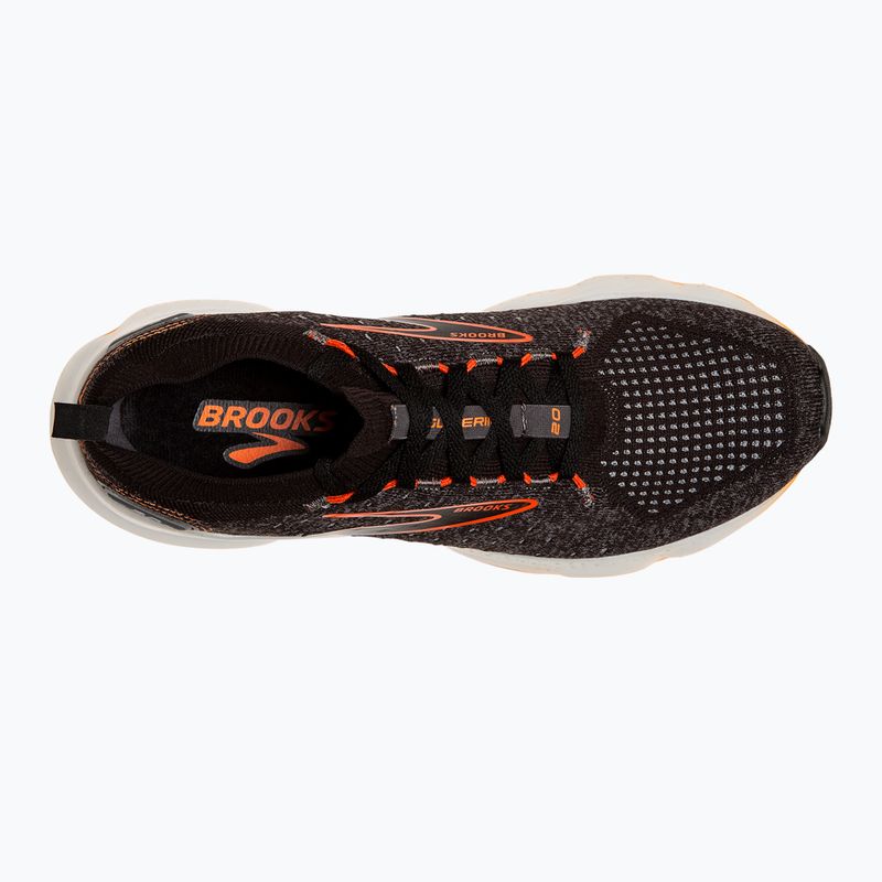 Кросівки для бігу чоловічі Brooks Glycerin StealthFit 20 black/blackened pearl/fiery red 12