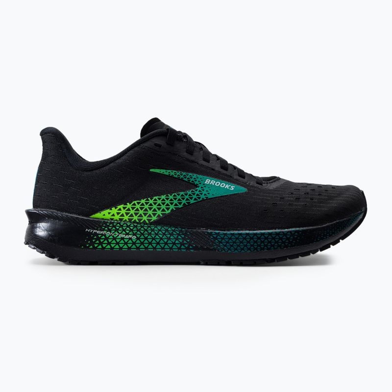 Кросівки для бігу чоловічі Brooks Hyperion Tempo black/kayaking/green gecko 2