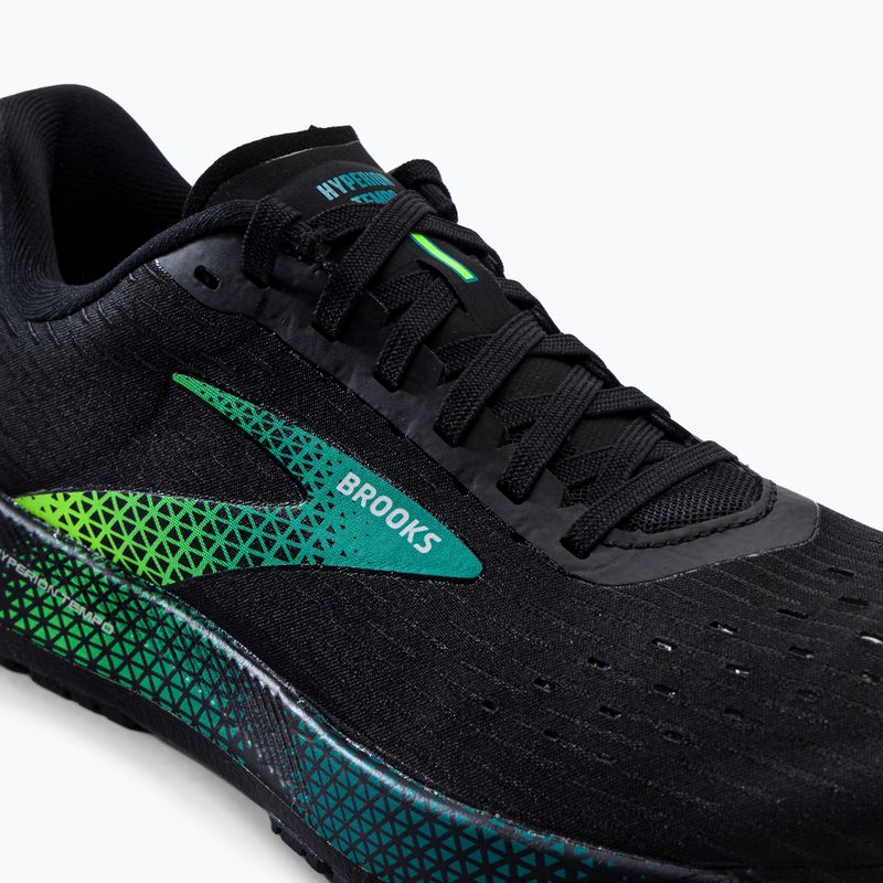 Кросівки для бігу чоловічі Brooks Hyperion Tempo black/kayaking/green gecko 8