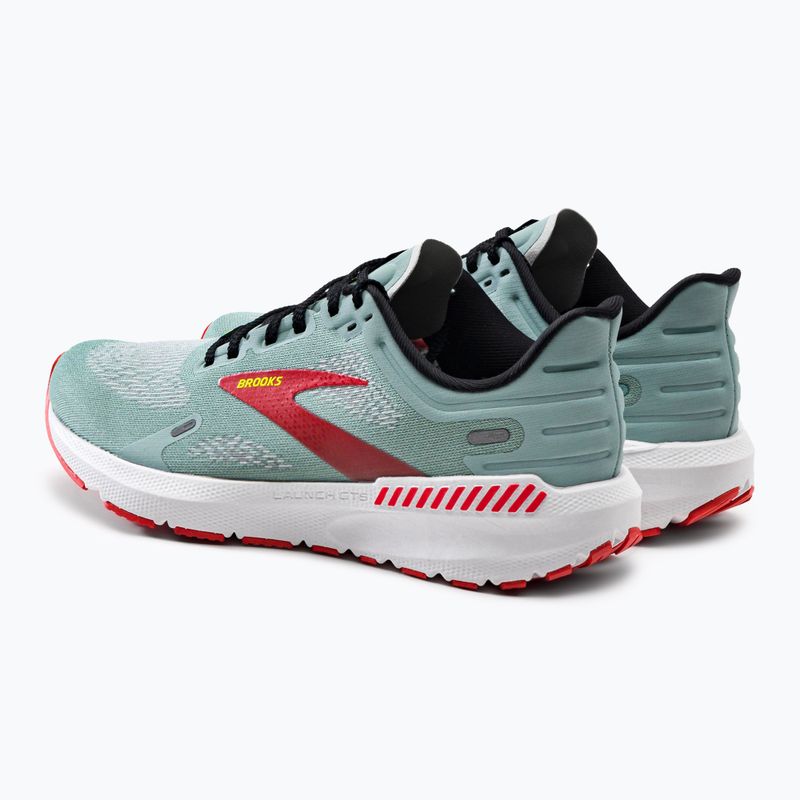 Кросівки для бігу чоловічі Brooks Launch GTS 9 blue surf/black/cherry tomato 4
