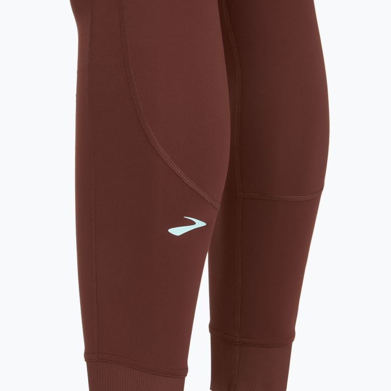 Легінси для бігу жіночі Brooks Momentum Thermal Tight run raisin 3