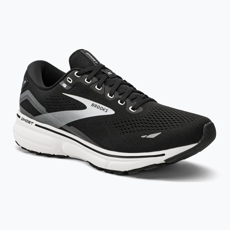 Кросівки для бігу чоловічі Brooks Ghost 15 black/blackened pearl/white