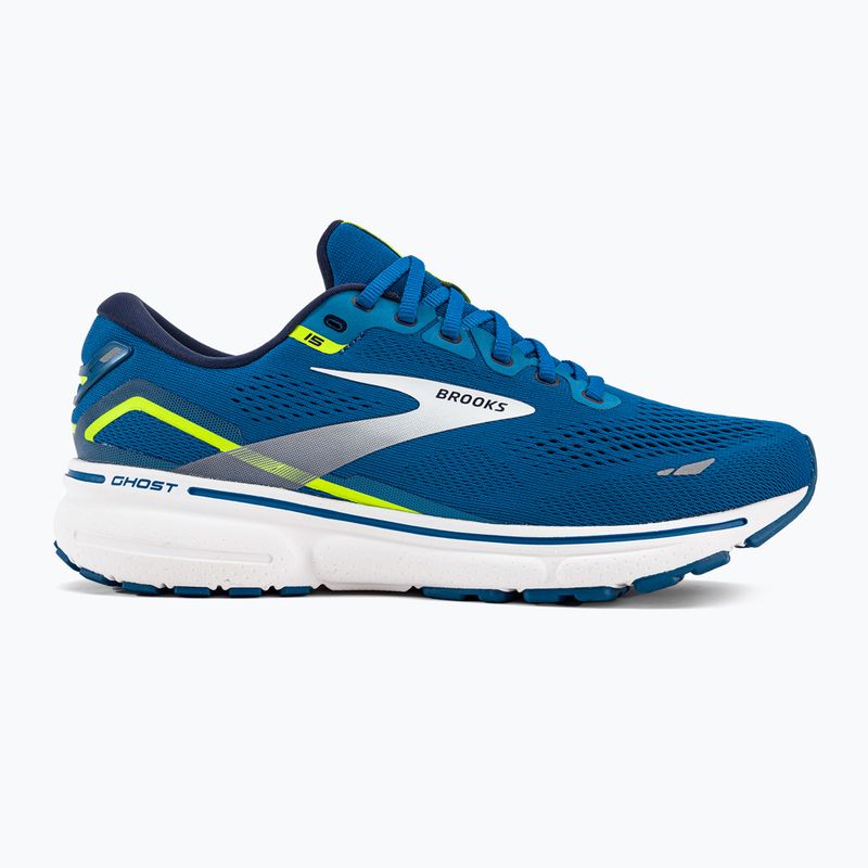 Кросівки для бігу чоловічі Brooks Ghost 15 blue/nightlife/white 2